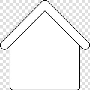 House Outline Template   Silhouette Simple House Outline  HD Png Download