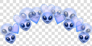  alien  👽  heart  tumblr  aliens  emoji  emojis  crown   Alien Emoji Crown Transparent  HD Png Download