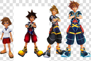 Transparent Kingdom Hearts Sora Png   Kingdom Hearts 3 Sora Comparison  Png Download