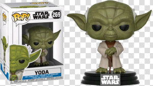 Clone Wars Vinyl Figure Star Wars Yoda Pop   Funko Pop Star Wars Yoda  HD Png Download