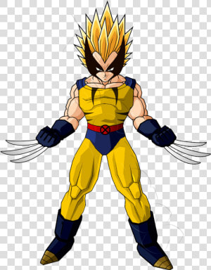 Wolverine And Goku Fusion   Wolverine Vegeta  HD Png Download