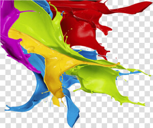 Colour Splash Paint Png   Multi Colour Paint Splash  Transparent Png