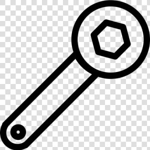 Nut Clipart Bolt Tool   Wrench Outline Png  Transparent Png