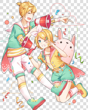 Kagamine Len  Kagamine Rin  And Vocaloid Image   Rin Kagamine Lyrical Star  HD Png Download