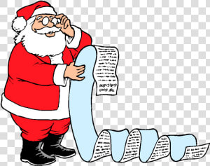 Kisspng Santa Claus Christmas Wish List Clip Art Father   Santa Claus Making A List  Transparent Png