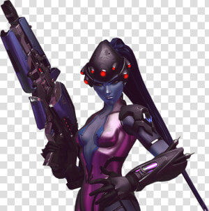 Cute Reaper And Widowmaker Drawings   Widowmaker Render  HD Png Download