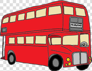 Clipart Of Bus  Bus In And Bus On  HD Png Download