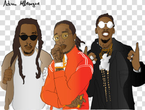 Best Free Migos Cartoon Wallpapers Png Migos Cartoon   Les Migos  Transparent Png