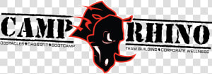 Camp Rhino Logo With Description Black On White  HD Png Download