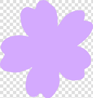 Light Purple Flower Clip Art   Light Purple Flower Clipart  HD Png Download