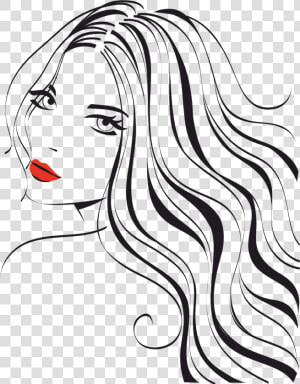 Hair Salon At Getdrawings   Beauty Face Silhouette Png  Transparent Png