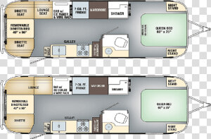 Airstream Tommy Bahama® Floorplan   Tommy Bahama Airstream Floorplan  HD Png Download