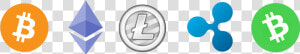 Bitcoin Litecoin Ethereum Transparent  HD Png Download