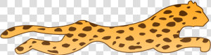 Orange Running Cheetah Logo With Brown Spots Tattoo   Clipart Cartoon Cheetah Png  Transparent Png