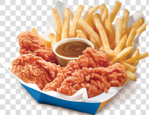 Basket Of Fries Png   Chicken And Fries Png  Transparent Png