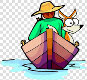 Fisherman Boat Clipart   Fisherman Fishing Clip Art  HD Png Download