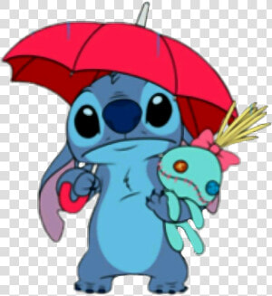 Stitch Holding An Umbrella Clipart   Png Download   Stitch Holding An Umbrella  Transparent Png