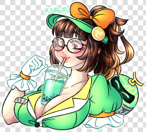 Mei Boba Meme   Boba Tea Challenge Art  HD Png Download