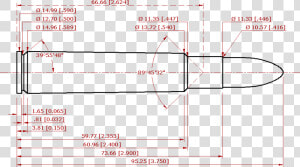 File   416rigby   416 Rigby Cartridge Dimensions  HD Png Download