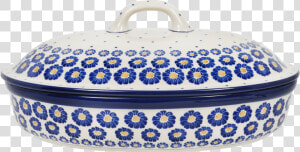 Covered Oval Casserole Class Lazyload Lazyload Mirage   Blue And White Porcelain  HD Png Download