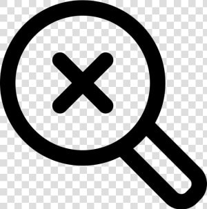 Search Magnifier With A Cross   Magnifying Glass With Cross  HD Png Download