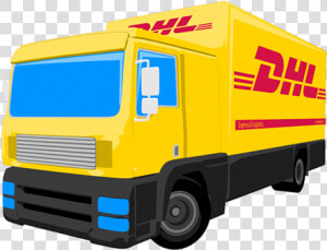 Dhl Truck Png  Transparent Png