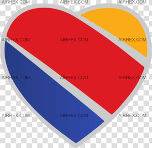 Southwest Airlines   Red Blue Yellow Heart  HD Png Download