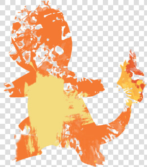 Paint Clipart Orange Paint   Charmander Paint Splatter  HD Png Download