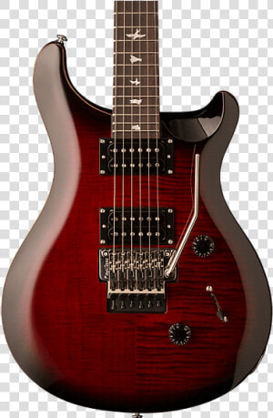 Prs Se Custom 24 Fire Red Burst  HD Png Download