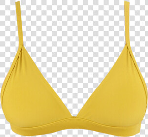 Mustard Triangle Bikini Top   Brassiere  HD Png Download