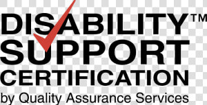 Disability Support Certification Logo Png Transparent   Graphic Design  Png Download