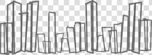 City Drawing For Free Download   Buildings City Black And White Sketch  HD Png Download