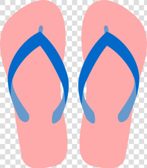 Flip Flops Shoe Footwear   Sandals Clipart  HD Png Download