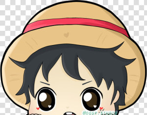 One Piece Luffy Peeking   Png Download   Chibi Peeking  Transparent Png