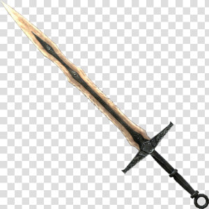 Real Sword Png File   Skyrim Dragonbone Weapons  Transparent Png