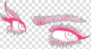 Eyes Pink Manga Anime Drawing Cute Girly Grunge Aesthet   Eyes Aesthetic Tumblr Drawing  HD Png Download