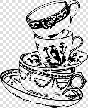 Tea Cup Mad Hatter Drawing  HD Png Download