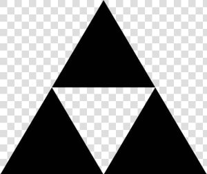 The Icon Is A Depiction Of The Triforce  A Game Element   Sierpinski Triangle First Iteration  HD Png Download