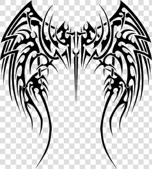 Tribal Wings Clip Arts   Tribal Wings Tattoo Designs  HD Png Download