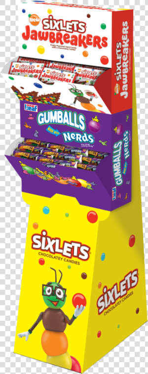 Sixlets® 96ct Jawbreaker   Nerds 5 Ball Tube   Toy  HD Png Download