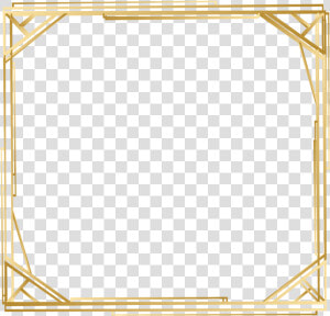  square  golden  frame  geometric  border  glitter  HD Png Download