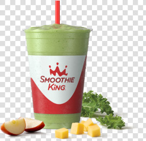 Sk Wellness Vegan Mango Kale With Ingredients   Smoothie King Smoothie  HD Png Download