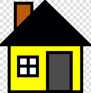 Small House Clipart Clip   Yellow House Clipart  HD Png Download