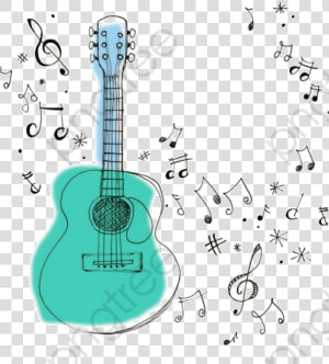 Music Notes Clipart Guitar   Guitar Music Notes Clipart  HD Png Download