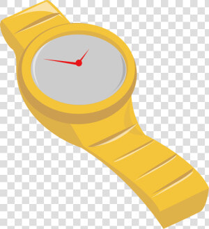 Watch Clipart Vector Png   Yellow Watch Clipart  Transparent Png