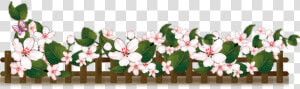 Clip Art Flower Fence   Flowers Fence Png  Transparent Png