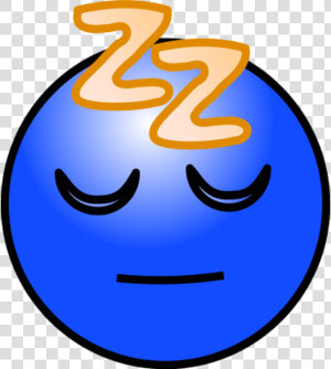 Sleepy Face Clip Art   Blue Emoji Tired Face  HD Png Download