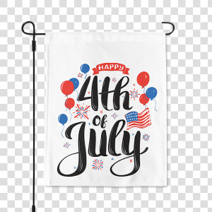 Happy 4th Of July Garden Flag title Happy 4th Of July   Rustic Happy 4th Of July  HD Png Download