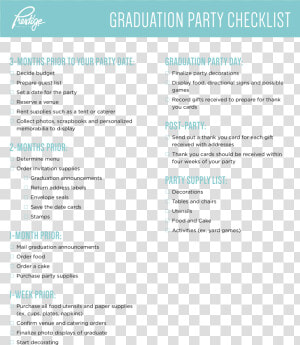 Graduation Party Checklist Main Image   Graduation Party Checklist Prestige  HD Png Download