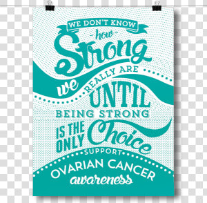 Ovarian Cancer   How Strong   Christmas Card  HD Png Download